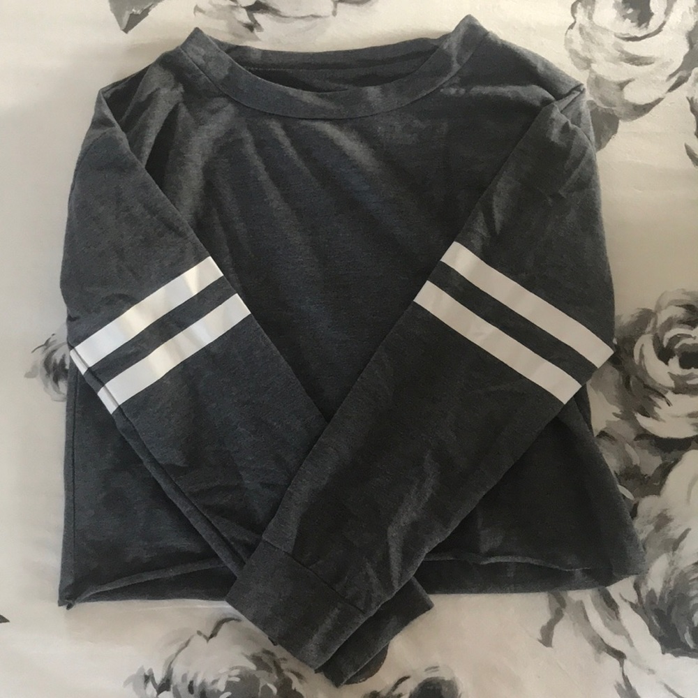 Raw hem sweatshirt